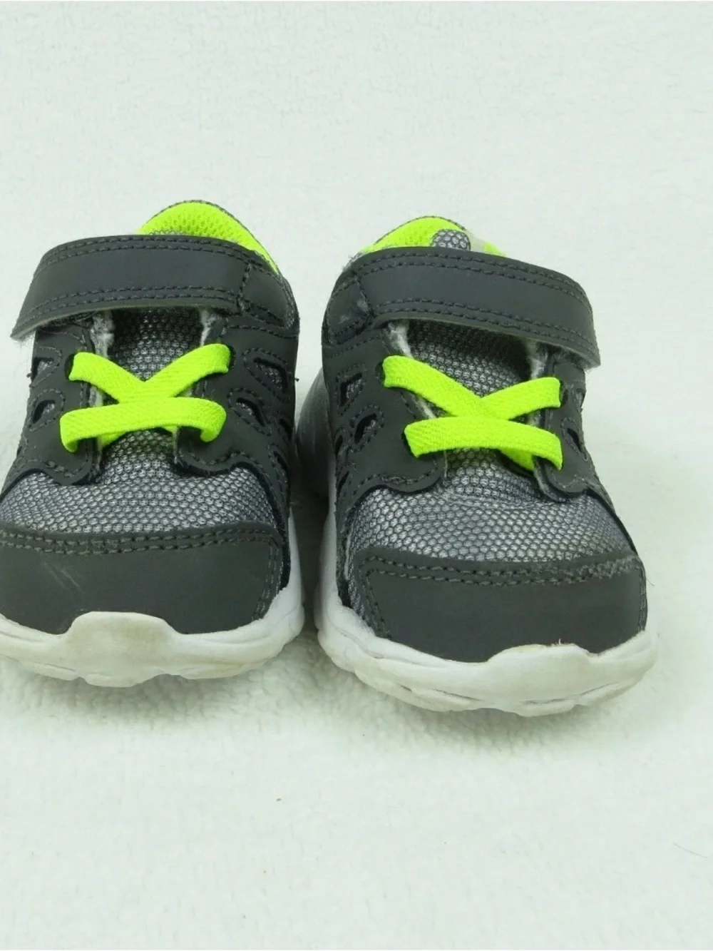Nike Revolution 2 Gray/Lime Shoes Toddler Size 3C EUC